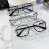NEW Double Bridge Square Anti-blue Light Glasses Women Men Vintage Transparent Computer Glasses Oversize Frame Eyeglasses