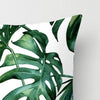 45cm Cushion Case Removable Polyester Green Plant Print Pillowcase Tropical Leaf Cactus Monstera Throw Cushion Cover Home Decor
