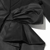 TWOTWINSTYLE Solid Spliced Bowknot Hollow Out Blazer For Women Notched Collar Long Sleeve Tunic Temperament Blazers Female New