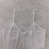 Women's Solid Backless Cami Bodysuit & Elastic Waist Frilled Pants Set, Fashion Casual V Neck Spaghetti Strap Bodysuit & Straigh