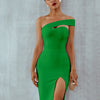 Seamyla 2023 Bandage Dress Sexy White Black Red One Shoulder Bodycon Summer Sleeveless Dress For Women New Celebrity Party Dress