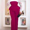 Women Elegant Two Piece Pants Set Female Office Wear White Mesh Sleeves Slim Top and Slacks Pant Sets Sexy Chic Spring Outfits