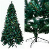 180/210/240cm Pop Up Pre-Lit Christmas Tree,Artificial Pine Needle & PVC Mixed Tree with Iron Base,Easy Setup Holiday Decoration