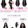 Water Wave Glueless Wig Pre-Cut Lace Wig 180% Pre-Plucked Natural Wave Wear Go Glueless Curly Human Hair Wigs For Women
