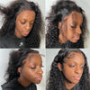 Glueless Wig Short Kinky Curly Bob Wig 12A Malaysian Lace Front Human Hair Wigs Wet And Wavy Water Wave Bob Wig 13x4 Frontal Wig