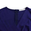 2024 summer new short sleeve V-neck waist solid color Tunle pencil skirt dress