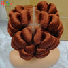 Natural Color 6Inch Transparent Full Lace Braided Wigs Short Cute Handmade Bantu Synthetic Braided Lace Wigs Knotless Braids Wig