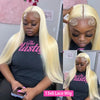 HD Transparent 613 Blonde Straight 200 Density 13x4 13x6 Lace Front Human Hair Wigs For Women Brazilian 360 Lace Frontal Wig