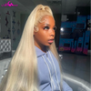 Ombre Grey Black 13x6 Lace Front Wigs Transparent Lace Straight Wigs 613 Colored Human Hair Wigs Remy Hair For Black Women