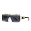 Modern Luxurious Sunglasses for Men Women Square Gradient Designer Unisex Brand Glasses Glamour Fashion Shades UV400