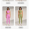 Yoga Clothing Set Women's High Waisted Leggings and Top Two Piece Seamless Fitness Exercise Clothing Fitness Workout Underwear