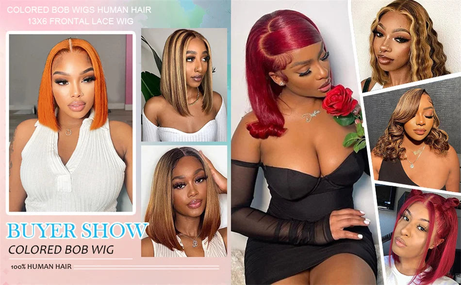 210% Density Vietname Super Double Drawn Bone Straight 13x4 Frontal Bob Wig with 100% Human Hair 613 Honey blond For Black Women