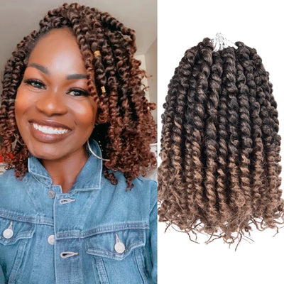 Pre-twisted Passion Twist Crochet Hair for Black Women Crochet Braids Pre-looped Synthetic Braiding Hair Extensions