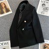 Spring Autumn High Quality Long Sleeve Female Blazer Double Button Jacket Ladies Business Work Wear Formal Coat Women Outerwea