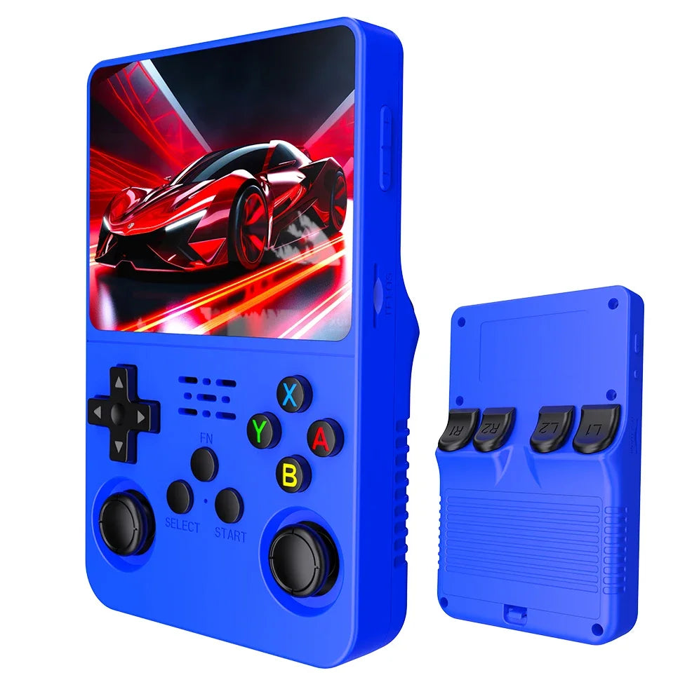 Green R36S Retro Handheld Video Game Console Linux System 3.5Inch IPS Screen R35s Pro Portable Pocket Video Player 64G 128G 256G