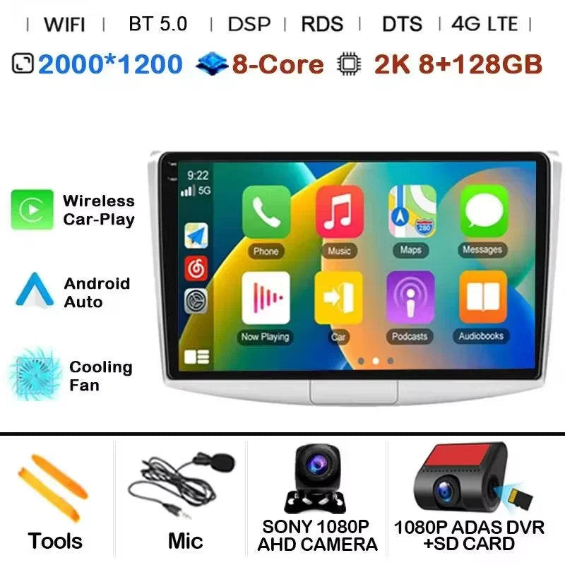 Android 14 For Volkswagen VW Passat B6 B7 CC 2007-2016 Carplay Radio Multimedia Player Auto Car Radio WIFI 4G GPS DSP48EQ 2din