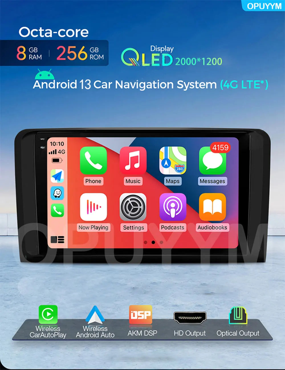 Android 14 Carplay Auto WIFI+4G Car Radio For Peugeot 308 T9 308S 2013 - 2017 Multimedia GPS Player Stereo 2din DSP Head Unit
