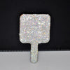 Women's Mirror Eyelash Extension Mirror Sticking Diamond Hand Mirror Fashionable High-end Beauty Handle Mirror Cosmetics Mirrors