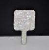 Women's Mirror Eyelash Extension Mirror Sticking Diamond Hand Mirror Fashionable High-end Beauty Handle Mirror Cosmetics Mirrors