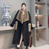 KEQIU Faux Deer Skin Furry Overcoat Thick Long Knee-Length Winter Fashion Stylish Look New