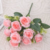 Artificial Flowers Silk Rose Bouquet Leaves Fake Flower For Vase Party Home Table Wedding Valentine's Day Gift Decoration