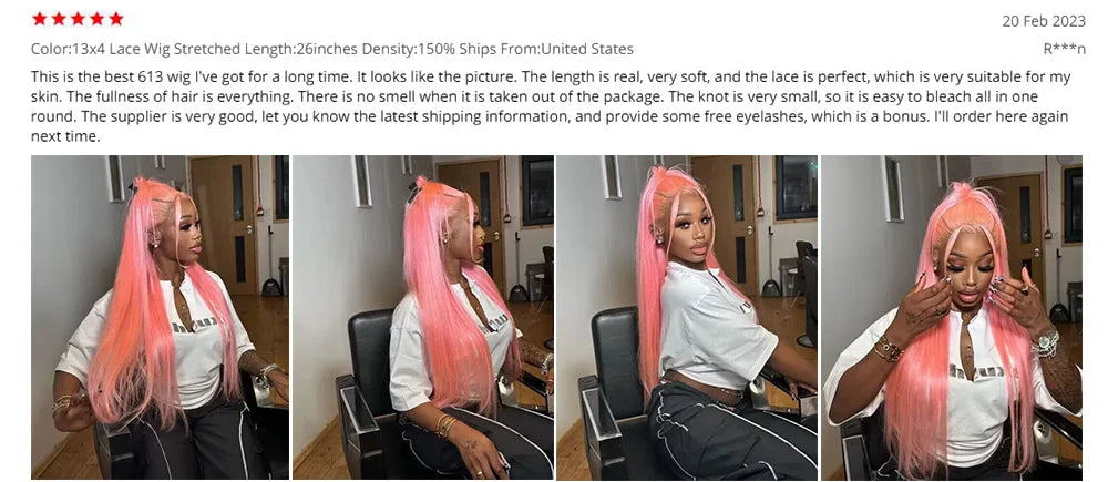 HD Transparent 613 Blonde Straight 200 Density 13x4 13x6 Lace Front Human Hair Wigs For Women Brazilian 360 Lace Frontal Wig