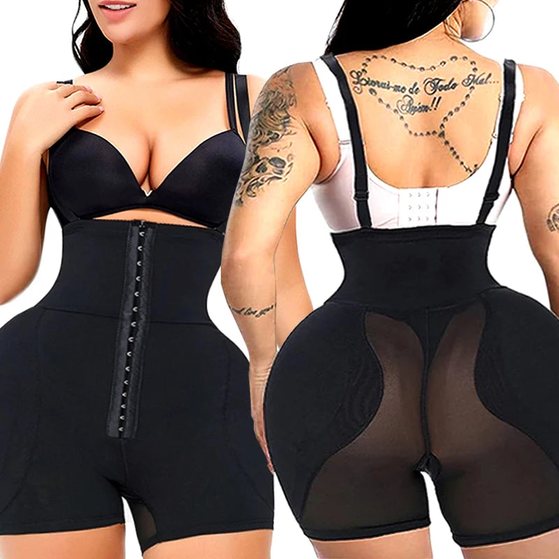 AfruliA Bodysuit Shapewear Padded Hip Enhancer Bra Cushion Butt Lifter Sexy Back Body Shaper Jumpsuits Fajas Colombianas Girdles