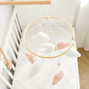 Baby Crib Mobile Rattle Toy 0-12Months Infant Soft Felt Teddy Velvet Pink Bear Bed Bell Hanging Toy Holder Bracket Crib Girl Toy