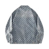 Fashion Stylish Luxury Clothing Loose-fitting Jacket for Casual Cotton Suitable Spring and Autumn Water-washed Jacquard Jacket