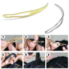 1pcs Wooden Crochet Dreadlocks Braid Needle Feather Wig Hook Needles Threader Knitting Hair Crochet Needles Hair Extension Tools