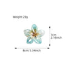 New Gradient Large Flower Acrylic Hair Clip for Women Sweet Hair Claws Crab Clamp Barrettes Hawaiian Headwear Accessories