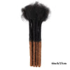 0.6cm Thickness 6-24 Inches 10 Stands Pacs Dreadlocks Human Hair Extensions for Women Ombre Brown Loc Extension can be Dyed