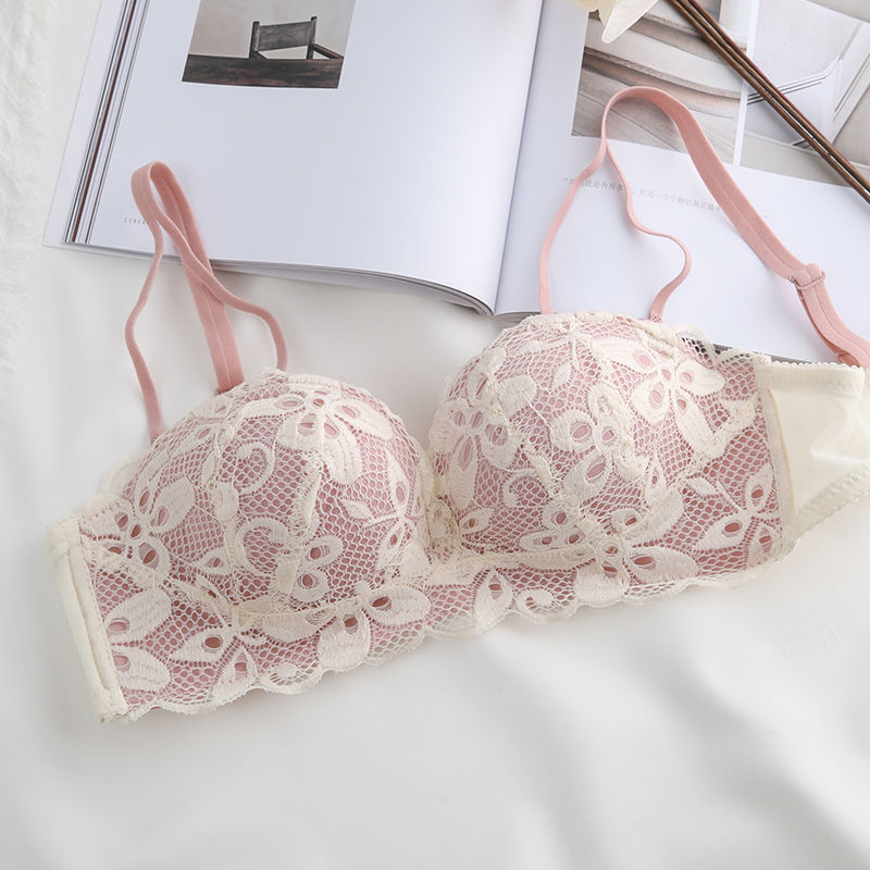 Lace Floral Sexy Lingerie Adjustable Push Up Bras Comfortable Wireless Bralette Intimates Underwear Brassiere Women