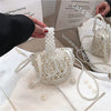 Mini Pearl Bag Luxury Women’s Handheld Bead Bag Purses Fashion Banquet Party Shoulder Bag Pearl Beaded Clutch Purse Mini Bags