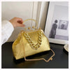 2024 Luxury Women Gold Green Chain Messenger Bags PU Leather Shoulder Bags Shell Clip Designer Handbag And Purse Wedding Clutch