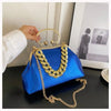 2024 Luxury Women Gold Green Chain Messenger Bags PU Leather Shoulder Bags Shell Clip Designer Handbag And Purse Wedding Clutch
