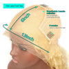 Light Yellow 613 13x6 HD Lace Frontal Wig Human Hair Body Wave Transparent Lace Wig 613 Colored Human Hair Wigs 200% For Women