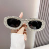 Fashion Square Sunglasses for Women Rectangle Brand Shades Sun Glasses Bling Diamond Eyeglasses Uv400 Glittering Accessories