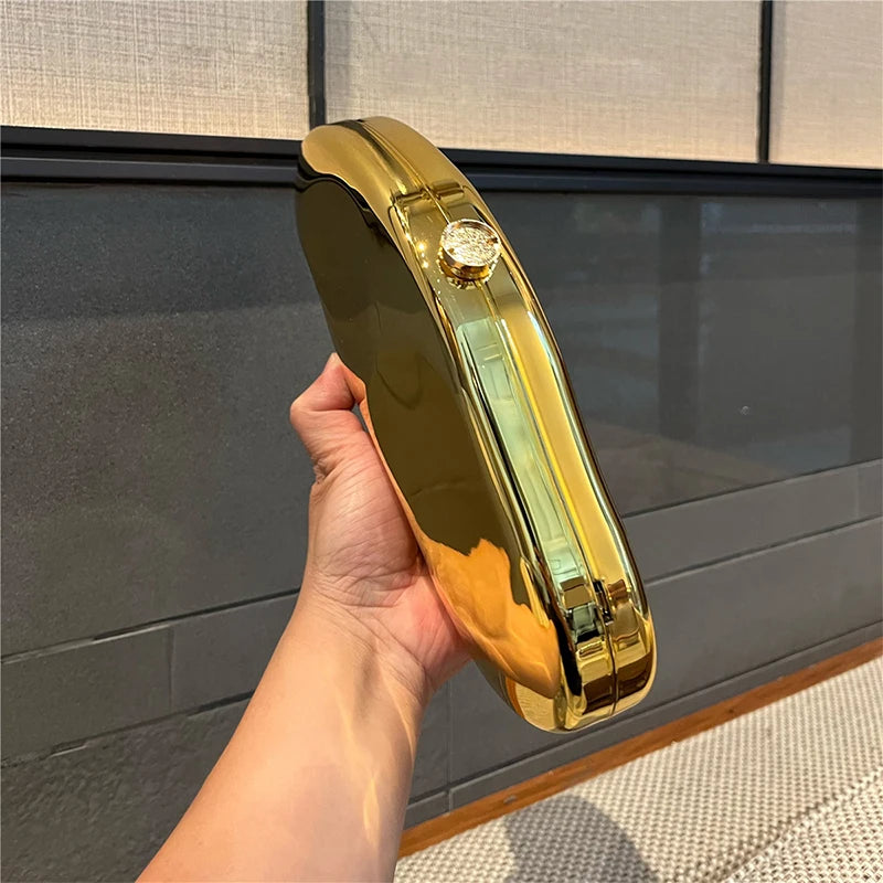 JIOMAY Acrylic Gold Purse Luxury Designer Handbags High Quality 2024 Glamorous Wedding Evening Bag Fashion Purses for Women