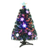 3/ 4/ 5/ 6 FT Fiber Optic Artificial Christmas Tree Pre-Lit Christmas Tree, Xmas Full Tree, Xmas Holiday Decor for Office, Home