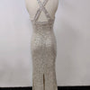 Long Dresses Women Elegant Shinny Sequins Midi Dress Female Sleeveless Backless Long Vestidos Lady Party Club Evening Robes