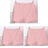 3pcs Cotton Women Panties Lady Plus Size Boxer Underwear High Waist Briefs Solid Color Female Shorts Safety Panty