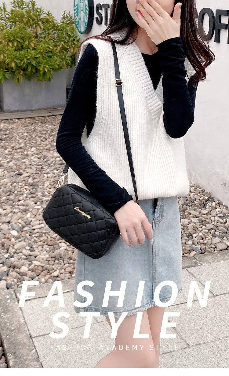 2023 Tassel Small Messenger Bag For Women Trend Lingge Embroidery Camera Female Shoulder Bag Fashion Chain Ladies Crossbody Bags