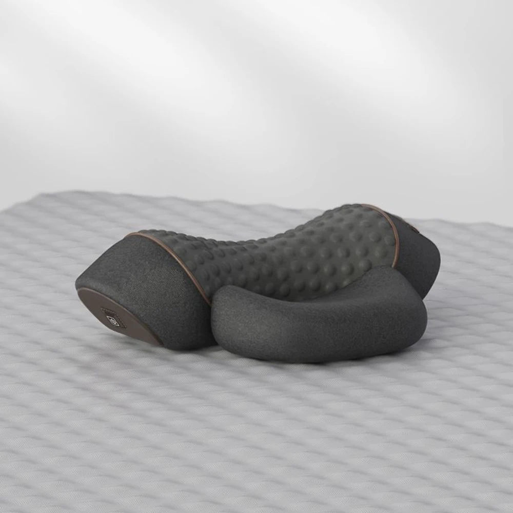 Neck Massager Pillow Cervical Orthopedic Pillow Lifting Traction Relax Hot Compress Vibration Massage Neck Pain Relief