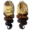 Ombre 613 Lace Front Human Hair Wigs Pre Plucked 13x4 HD Lace Front Wig Reverse Ombre Hair On Blonde 3 Tone Ombre Wigs On Sale