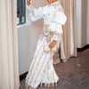 African Wedding Party Clothes for Women Autumn Elegant African Long Sleeve O-neck 2 Piece Top Long Pants Matching Sets Outfits