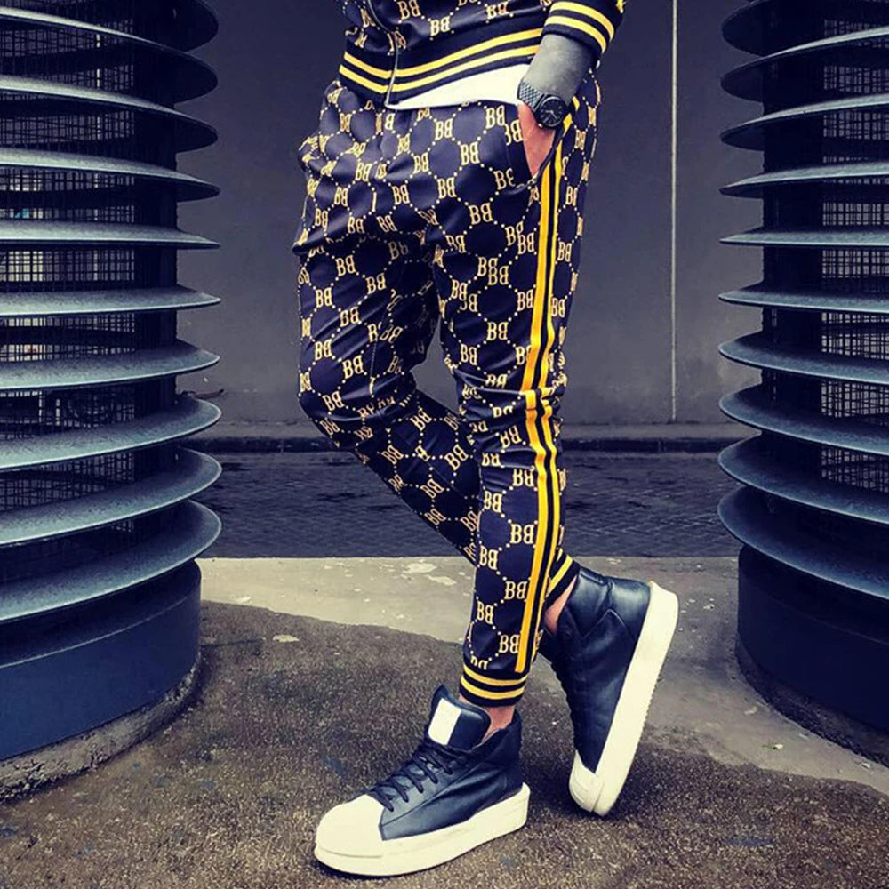2024 Spring Fashion Casual Pants for Men 3D Print Jogging Trousers New Drawstring Streetwear Men's Pants
