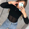 Summer Women T Shirt Girls T-Shirt Woman Clothes Long Sleeve Tops Spring Black Slim Tshirt Female Crop Top Tee Sexy Skinny Y2k