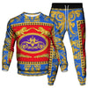 Vinatge Luxury Baroque Style Clothing Suit Men Jogging Pant Sweatshirt 2 Piece Set New Women Fashion Streetwear Tracksuit Set