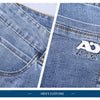 Spring Men's Light Blue Slim Jeans Stylish Casual Stretch Fabric Denim Pants Classic Trousers Smoke Gray